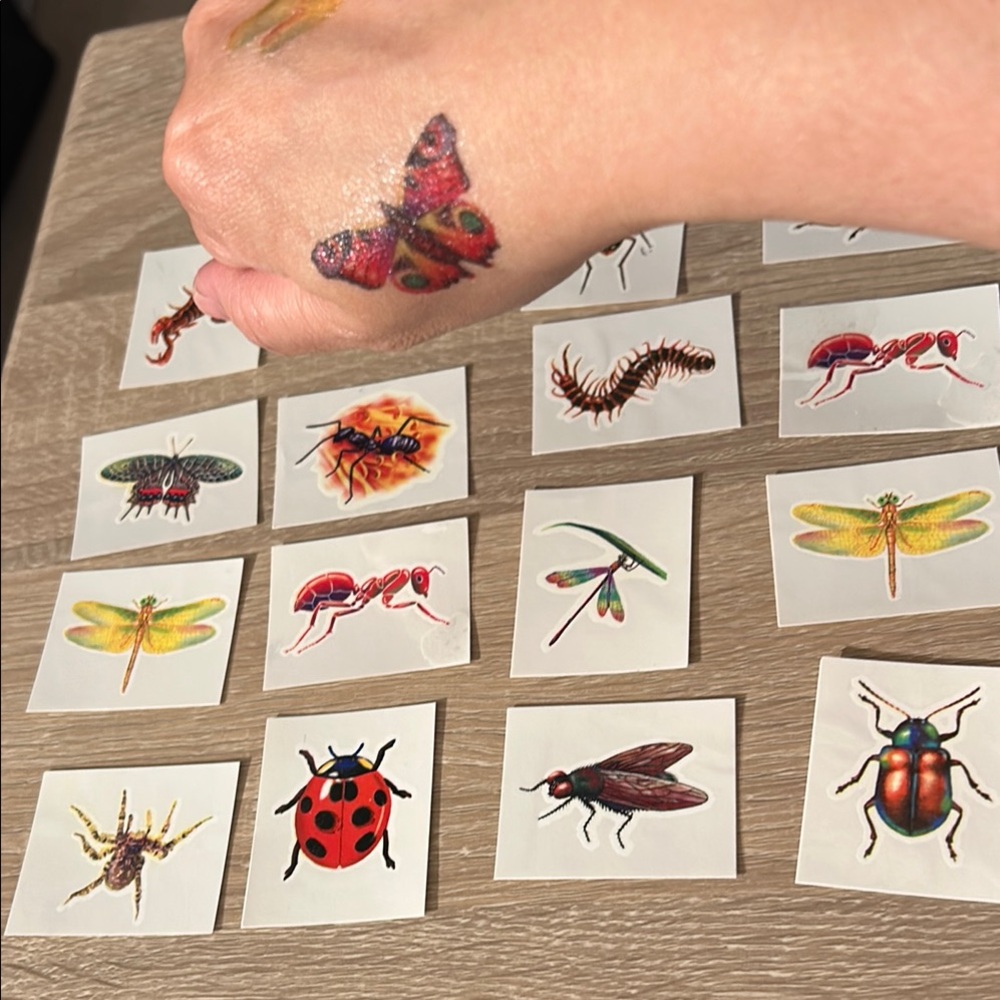 140 pcs of Easily Removable Safe & Non Toxic Waterproof Tattoo